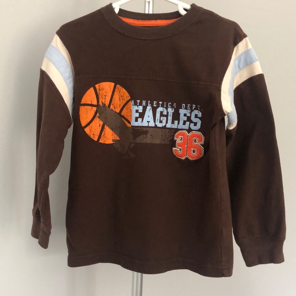 Carter’s Long Sleeve Basketball Shirt Size 4 Eagles Athletic Department